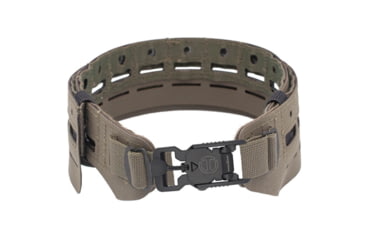 Image of Wilder Tactical Bravo Lightweight Belt, V-Buckle, No Inner, Ranger Green, Small/Extra Large, HMGBRRG02