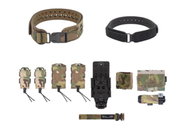 Image of Wilder Tactical Charlie Elite Belt Kit, 1in Plastic Side Release, QLS Receiver, Multicam, Extra Small/Large, HMGCHEKMC00