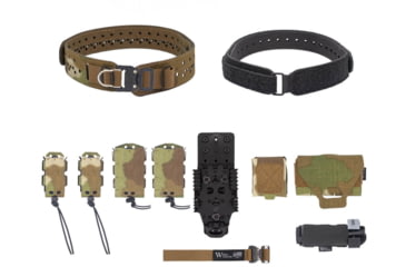 Image of Wilder Tactical Charlie Elite Belt Kit, 1in Prostyle D-Ring, QLS Receiver, Nemesis Woodland Ltd, Extra Small/Large, HMGCHEKNEM06