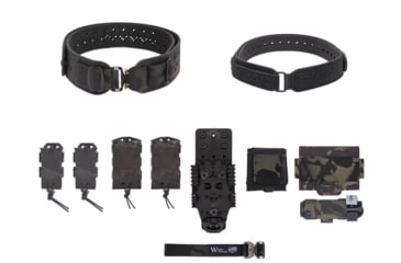 Image of Wilder Tactical Charlie Elite Belt Kit, Cobra FM, QLS Receiver, Multicam Black, Extra Small/Large, HMGCHEKMCB04