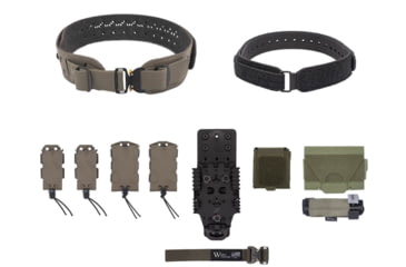 Image of Wilder Tactical Charlie Elite Belt Kit, Cobra FM, QLS Receiver, Ranger Green, Extra Small/Large, HMGCHEKRG04