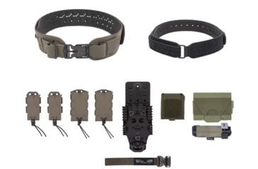 Image of Wilder Tactical Charlie Elite Belt Kit, V-Buckle, QLS Receiver, Ranger Green, Extra Small/Large, HMGCHEKRG02