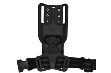 Image of Wilder Tactical 1.5in Elastic Leg Strap, Black, LSELBK150P