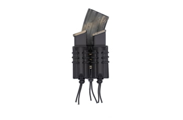 Image of Wilder Tactical Evolution Universal Stacked AR Extended Double Pistol Magazine Pouch, No Attachment, Black, EVOAREXDUPBK