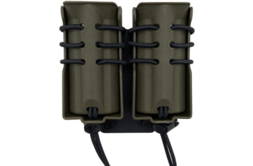 Image of Wilder Tactical Evolution Universal Double Pistol Magazine Pouch Belt Mount, UAB Belt Clip, Ranger Green, EVODUPRGBC