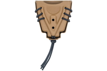 Image of Wilder Tactical Evolution Double Universal Handcuff Holder, Standard Quick Clip, Coyote Brown, EVODUHCCBQC