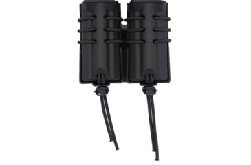 Image of Wilder Tactical Evolution Universal Extended Double Pistol Magazine Pouch Belt Mount, Duty UAB Belt Clip, Black, EVOEXDUPBKDBC