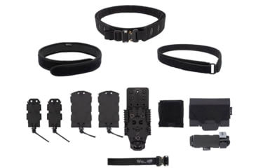 Image of Wilder Tactical Hitman Gear Elite Kit Cobra Fm Velcro Inner W/ Mesh Dump /Qls Receiver, Black, X-Large 40-44, MHMGEKBK01XL