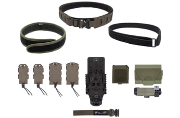 Image of Wilder Tactical Hitman Gear Elite Kit Cobra Fm Velcro Inner W/ Mesh Dump /Qls Receiver, Ranger Green, X-Large 40-44, MHMGEKRG01XL