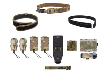 Image of Wilder Tactical Hitman Gear Elite Kit V-Buckle Velcro Inner W/ Mesh Dump /Mhp Receiver, Multicam, Small 28-32, MHMGEKMC04SM