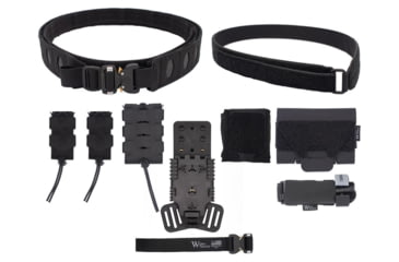 Image of Wilder Tactical Hitman Gear Elite Kit w/ Cobra FM Velcro Inner / 500D Dump / QLS Receiver, Black, Medium, 32-36, HMGEKBK04MD