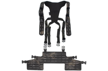 Image of Wilder Tactical Hitman Gear Lightweight Full Rack W/ Shoulder Harness V1, Multicam Black, Adjustable, HMGCR11MCB