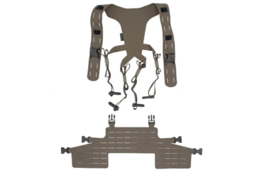 Image of Wilder Tactical Hitman Gear Lightweight Full Rack W/ Shoulder Harness V1, Ranger Green, Adjustable, HMGCR11RG