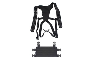 Image of Wilder Tactical Hitman Gear Lightweight Molle Placard W/ Shoulder Harness V1, Black, Adjustable, HMGCR08BK