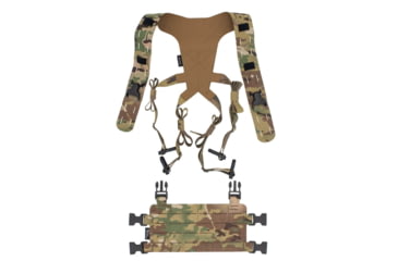Image of Wilder Tactical Hitman Gear Lightweight Molle Placard W/ Shoulder Harness V1, Multicam, Adjustable, HMGCR08MC