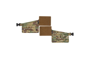 Image of Wilder Tactical Hitman Gear Lightweight Rib Rack Wing V1 w/4 Columns Of Molle, Set Of 2, Multicam, Adjustable, HMGCR05MC
