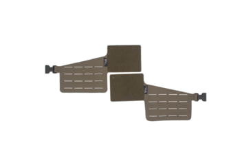 Image of Wilder Tactical Hitman Gear Lightweight Rib Rack Wing V1 w/4 Columns Of Molle, Set Of 2, Ranger Green, Adjustable, HMGCR05RG