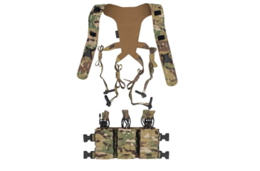 Image of Wilder Tactical Hitman Gear Lightweight Six Pack Rifle Placard W/ Shoulder Harness V1, Multicam, Adjustable, HMGCR10MC