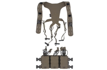 Image of Wilder Tactical Hitman Gear Lightweight Six Pack Rifle Placard W/ Shoulder Harness V1, Ranger Green, Adjustable, HMGCR10RG
