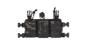 Image of Wilder Tactical Hitman Gear Lightweight Triple Rifle Placard V1, Multicam Black, Adjustable, HMGCR02MCB
