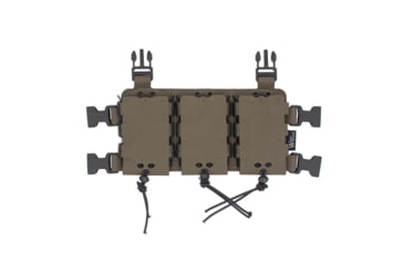 Image of Wilder Tactical Hitman Gear Lightweight Triple Rifle Placard V1, Ranger Green, Adjustable, HMGCR02RG