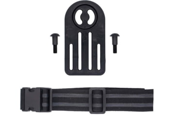 Image of Wilder Tactical MHP Leg Strap Assembly w/ 1.5in Elastic Leg Strap, Cobra FM Buckle, Right Hand, Black, MHPLSABK150P