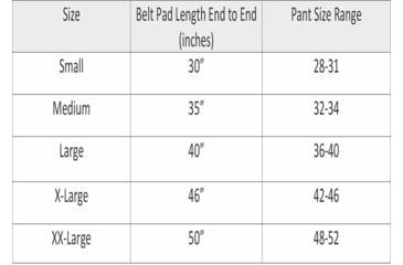 Image of Wilder Tactical Minimalist Belt Pad, 36-40in, Black, Large, BPBKLG