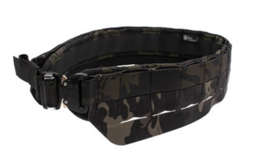 Image of Wilder Tactical Minimalist Molle Belt w/ Urban Assault Pad/ Cobra FM Buckle, Multicam Black, Small, 28-32, MMBMCBSM