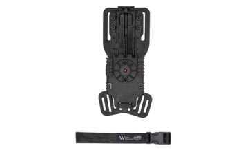 Image of Wilder Tactical Modified QUBL, w/ 1in Drop Leg Strap, Plastic Buckle, Multicam Black, MQUBLLSMCB1P