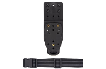 Image of Wilder Tactical Multi Holster Platform V2 w/MHP Adapter, 1.5in Elastic Strap, Plastic, Black, MHPBKADAPT150PUABMC