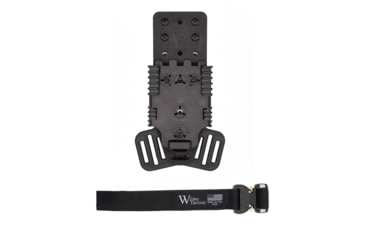 Image of Wilder Tactical Multi Holster Platform w/QLS Receiver / 1in Web Strap, Cobra FM, Left, Black, MHPBKQLSBK1FMUABMC-LH