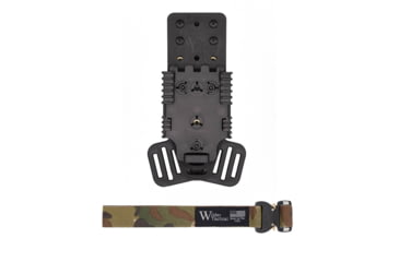 Image of Wilder Tactical Multi Holster Platform w/QLS Receiver / 1in Web Strap, Cobra FM, Left, Multicam, MHPBKQLSMC1FMUABMC-LH