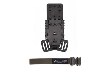 Image of Wilder Tactical Multi Holster Platform w/QLS Receiver / 1in Web Strap, Cobra FM, Right, Ranger Green, MHPBKQLSRG1FMUABMC