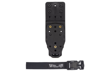 Image of Wilder Tactical Platform V2 Multi Holster w/Adapter 1in Web Strap, V Buckle, Right, Black, MHPBKADAPTBK1VUABMC