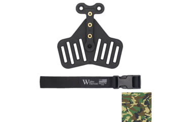Image of Wilder Tactical UBL Leg Strap Assembly, 1in Webbing, Plastic Buckle, M81 Woodland, UBLLSAM811P