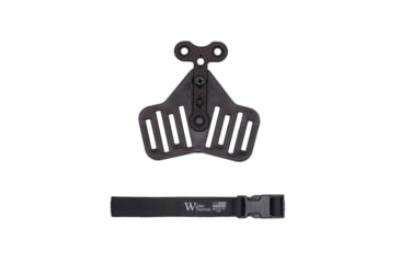 Image of Wilder Tactical UBL Leg Strap Assembly, 1in Webbing, Plastic Buckle, Black, UBLLSABK1P
