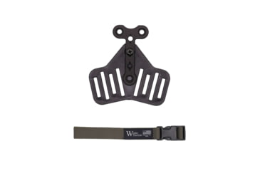 Image of Wilder Tactical UBL Leg Strap Assembly, 1in Webbing, Plastic Buckle, Ranger Green, UBLLSARG1P