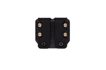 Image of Wilder Tactical Urban Assault Double Pistol Magazine Base Plate Belt Clip, Black, UASDPBPBC
