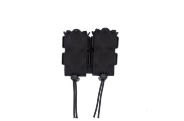 Image of Wilder Tactical Urban Assault Double Pistol Magazine Pouch Extended Belt Mount, Duty UAB Clip, Black, UASEXDPBKDBC