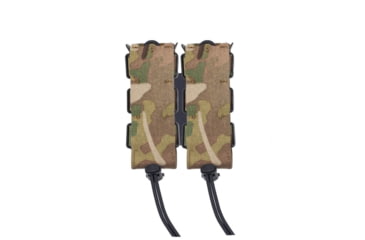 Image of Wilder Tactical Urban Assault Double Pistol Magazine Pouch Extended Belt Mount, UAB Clip, Multicam, UASEXDPMCBC