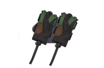 Image of Wilder Tactical Urban Assault Rotating Double Pistol Extended Magazine Pouch, UAB Clip, M81 Woodland, UASEXRDPM81BC