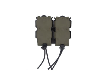 Image of Wilder Tactical Urban Assault Standard Double Pistol Magazine Pouch Belt Mount, UAB Clip, Ranger Green, UASDPRGBC