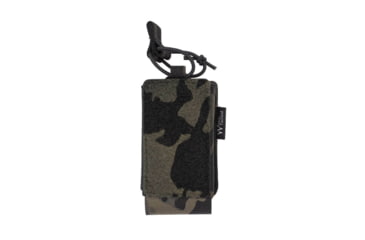 Image of Wilder Tactical Urban Assault Universal Small Radio Pouch, Fight Light Malice Clip, Multicam Black, UAURMCBSMFLMC