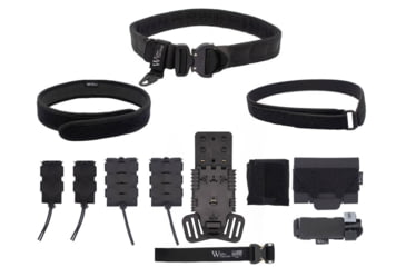 Image of Wilder Tactical Urban Elite Kit w/ 500D Extended Dump Pouch, Left, Black, 36-40, UEKBKEXLG-LH