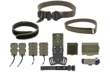Image of Wilder Tactical Urban Elite Kit w/ 500D Dump Pouch, Left, Ranger Green, 40-44, UEKRGXL-LH