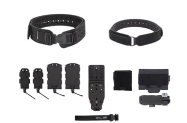 Image of Wilder Tactical Womans Hitman Gear Charlie Truform Elite Full Curve Kit w/Mhp Adapter, 1in Plastic Side Release, Black, Extra Small/Large, WHMGCHEKBK09