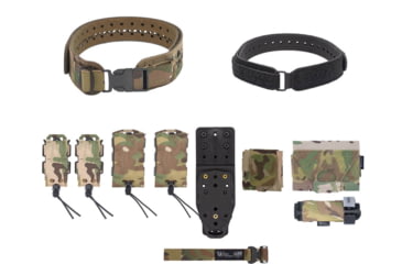 Image of Wilder Tactical Womans Hitman Gear Charlie Truform Elite Full Curve Kit w/Mhp Adapter, 1in Plastic Side Release, Multicam, Extra Small/Large, WHMGCHEKMC09