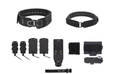 Image of Wilder Tactical Womans Hitman Gear Charlie Truform Elite Full Curve Kit w/Mhp Adapter, 1in Prostyle D-Ring, Black, Extra Small/Large, WHMGCHEKBK15