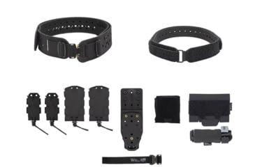 Image of Wilder Tactical Womans Hitman Gear Charlie Truform Elite Full Curve Kit w/Mhp Adapter, Cobra Fm, Black, Extra Small/Large, WHMGCHEKBK13
