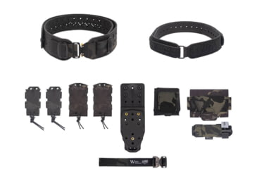 Image of Wilder Tactical Womans Hitman Gear Charlie Truform Elite Full Curve Kit w/Mhp Adapter, Cobra Fm, Multicam Black, Extra Small/Large, WHMGCHEKMCB13